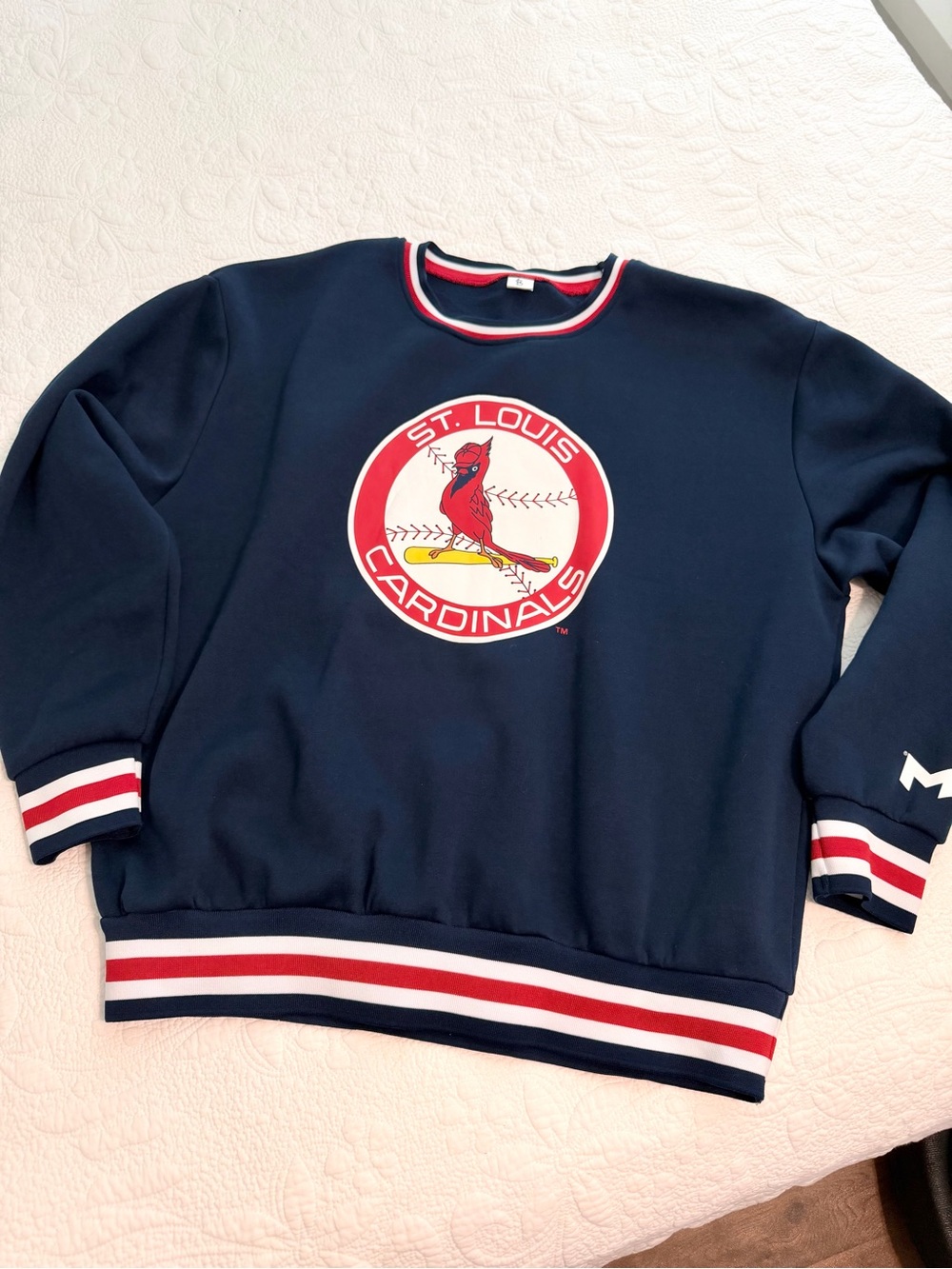VTG St Louis Cardinals Sweatshirt XL Baseball Crew Neck MLB Maryville University